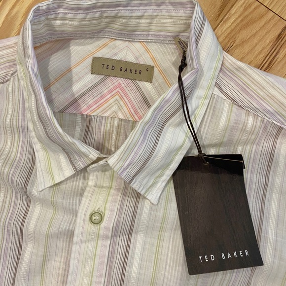 Men’s Ted Baker cotton striped button down - Picture 2 of 2